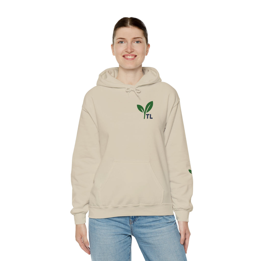 TweenLeaf Signature Logo Hoodie – Front, Back & Sleeve Edition
