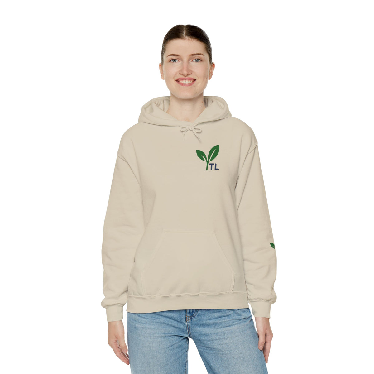 TweenLeaf Signature Logo Hoodie – Front, Back & Sleeve Edition