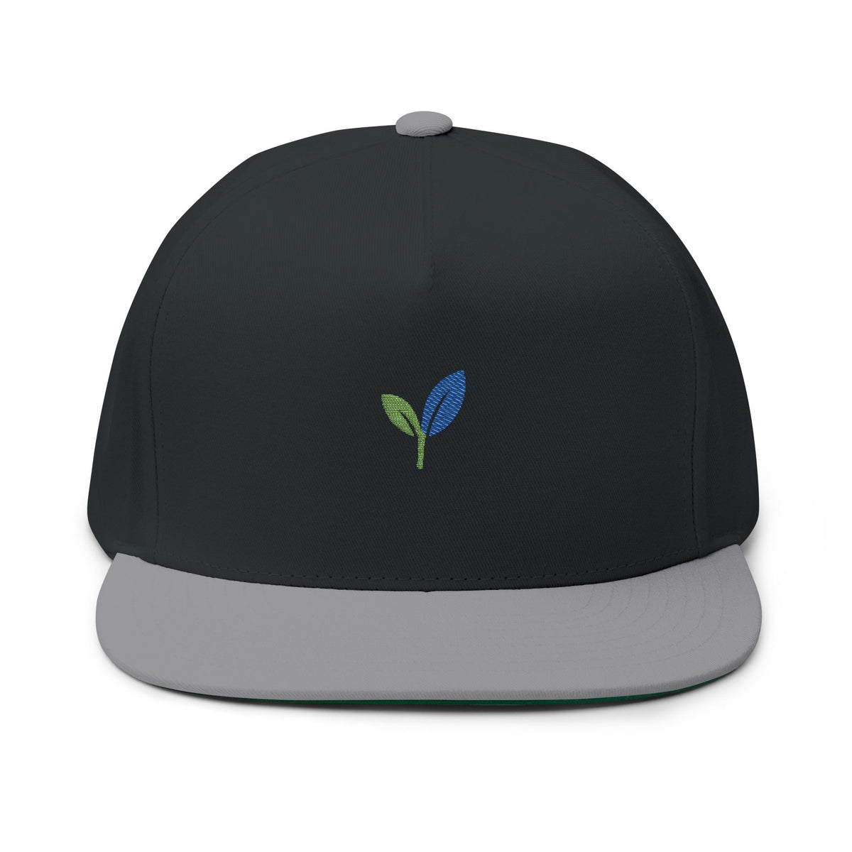 TweenLeaf Streetwear Flat-Brim Cap | Two-Leaf Embroidery