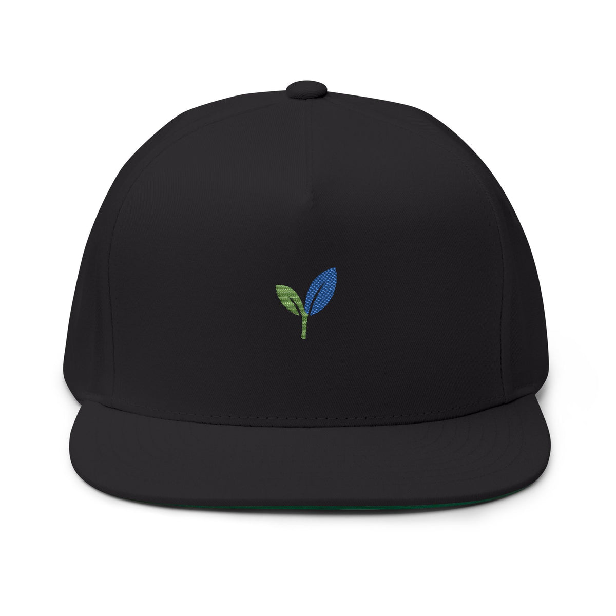 TweenLeaf Streetwear Flat-Brim Cap | Two-Leaf Embroidery